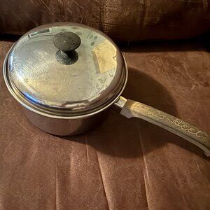 Vintage Vollrath Lo-Heet 2 Qt Stainless Steel Saucepan/Lid Made In USA